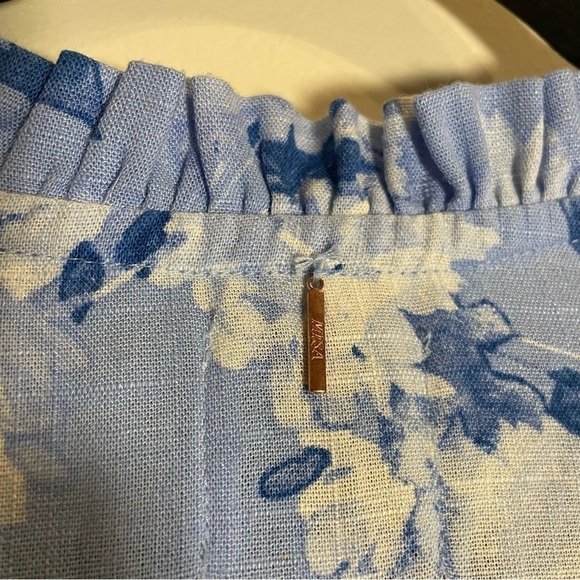 MISA LA Lilian Dress Blue Wildflower Size Medium - Picture 11 of 12